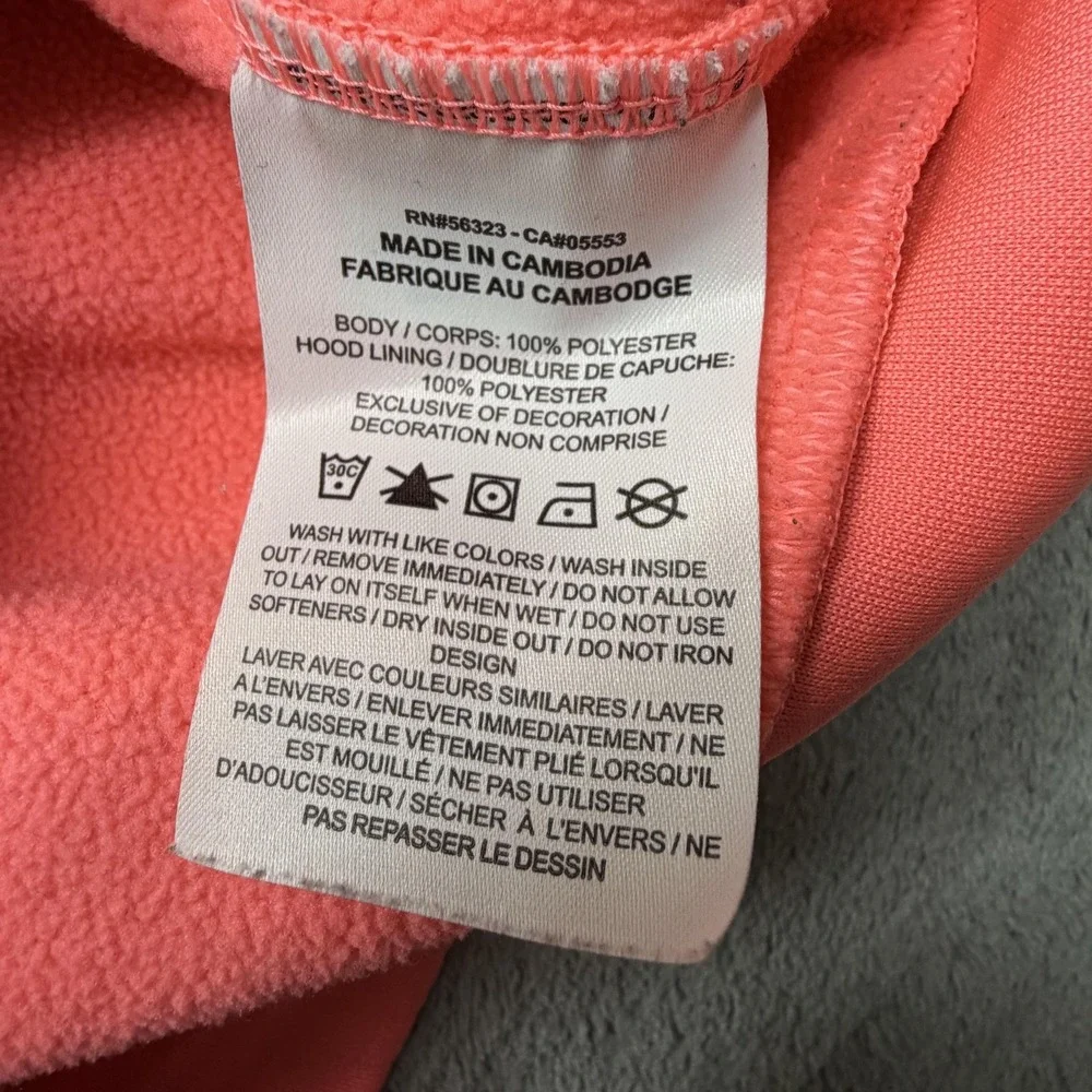 Nike Hoodie Youth Small‎ Pink Dri-FIT Full Zip Fleece Gradient Logo CJ4374-640